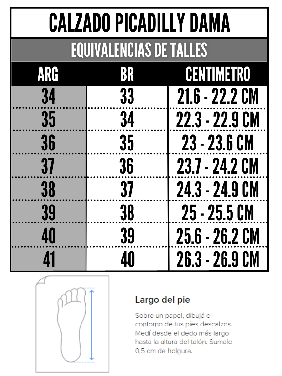 Tabla de talles